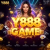 Y888 Game logo with colorful casino theme elements and modern design