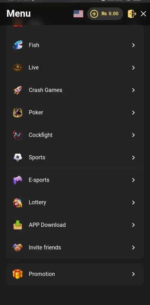 Game library screenshot